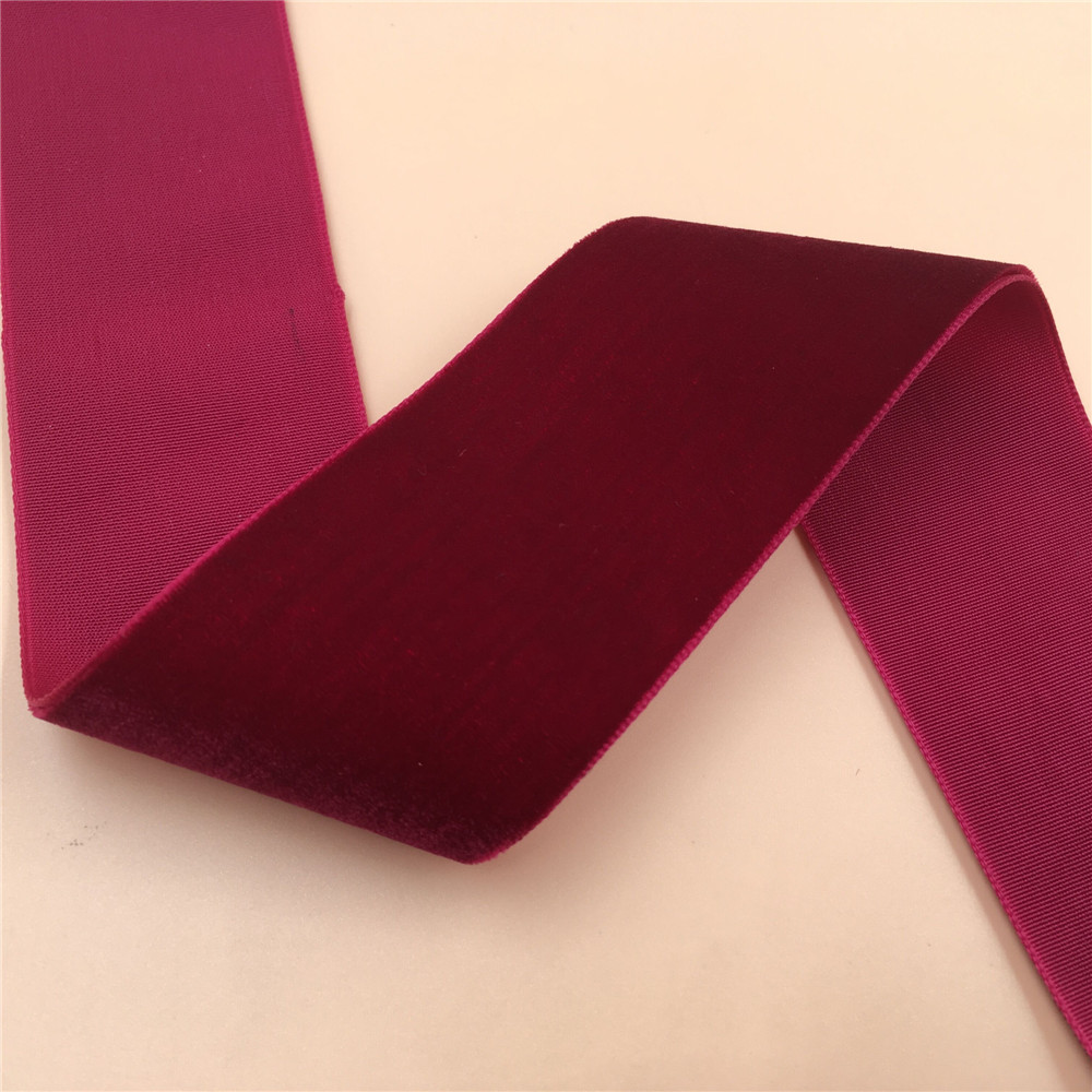 Velvet Ribbon Roll - 38MM 1Yard 3Yards 5Yards Wine Burgundy
