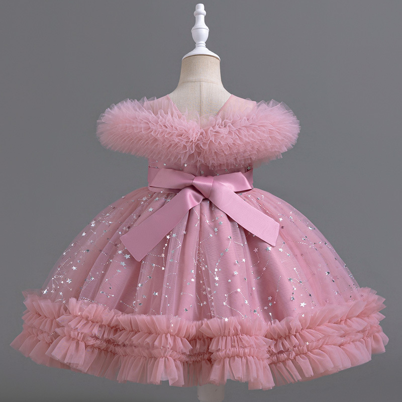 Fashion Princess Dress for Gir - Lace Ribbon Trim review and price