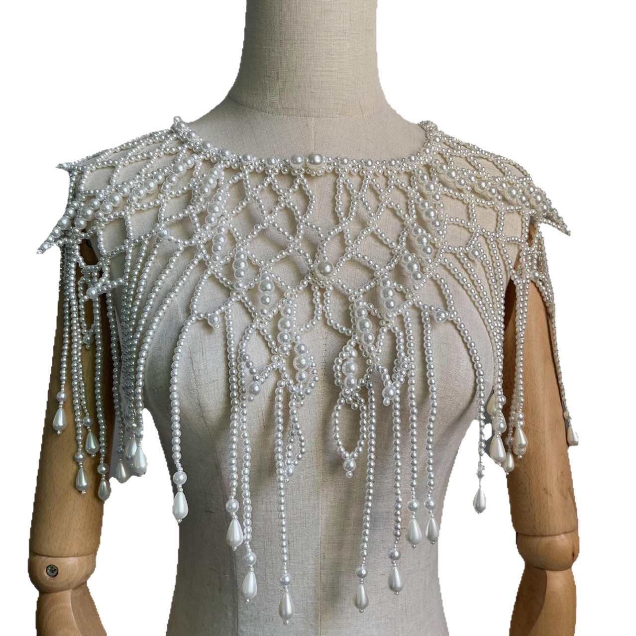 Handmade Pearl Layered Body Ch - Pearl Trim Chain review and price
