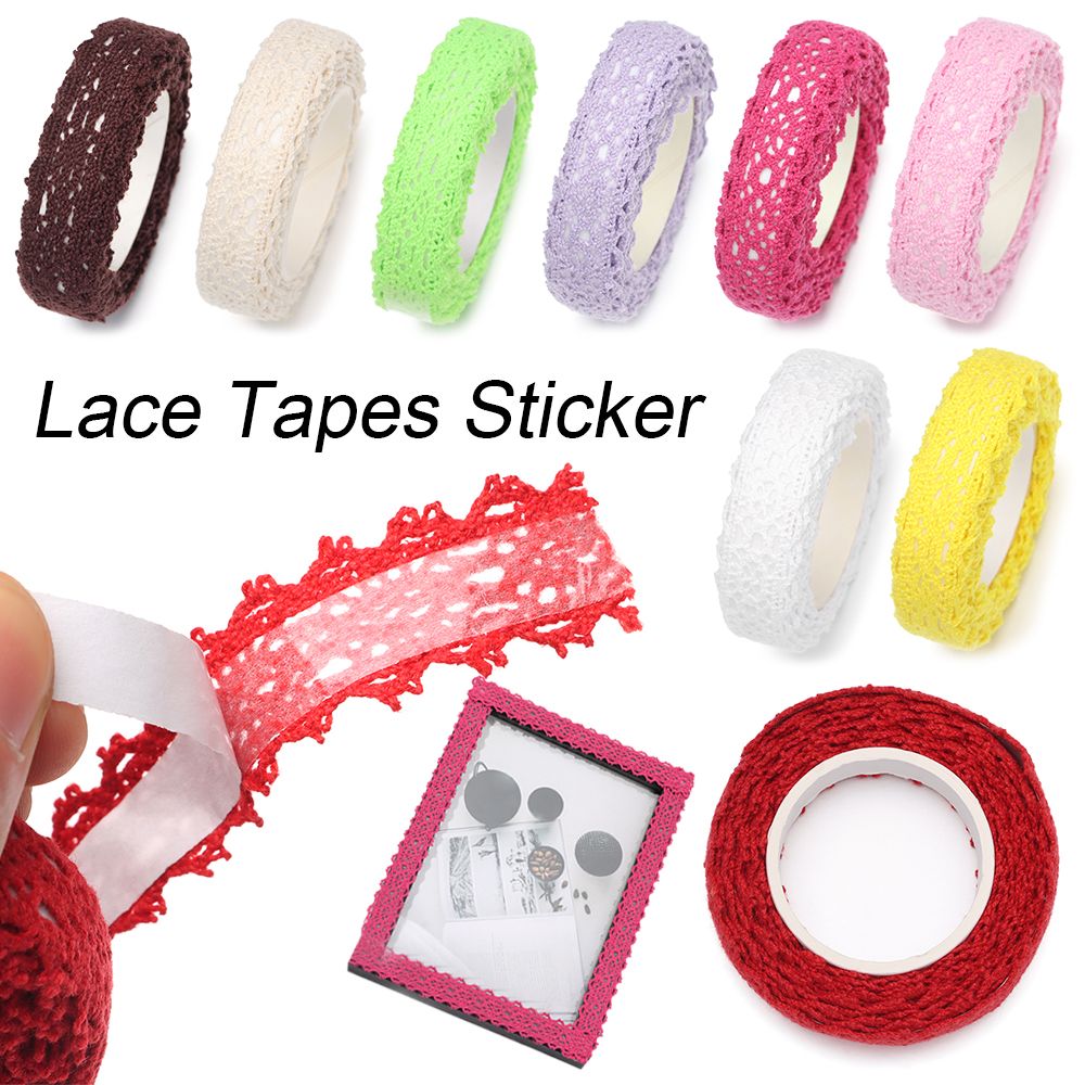 2Yards/pc Lace Tapes Sticker S - Lace Ribbon Trim review and price