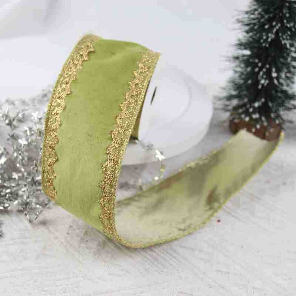 Fabric Wired Ribbon Velvet Shi - Velvet Ribbon Roll review and price