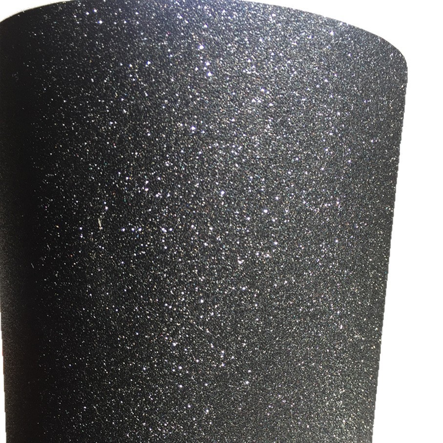Premium Matte Black Glitter Vi - Glitter Vinyl Roll review and price