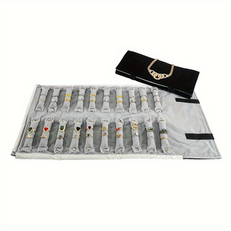 Jewelry Storage Roll Bag Ring  - Velvet Ribbon Roll review and price
