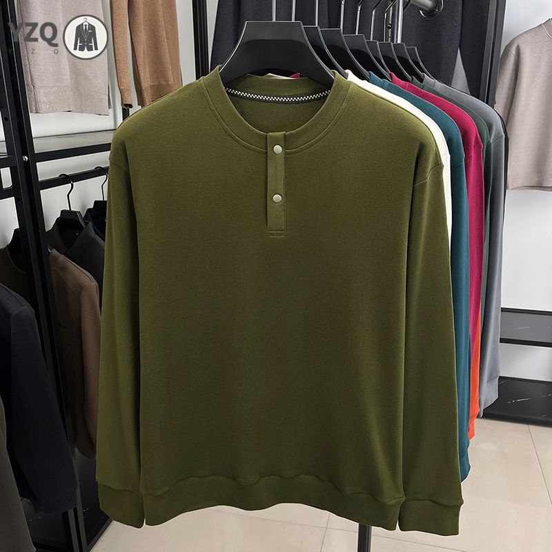 Warm Brushed Knit Henley Long  - Embellish Knit review and price
