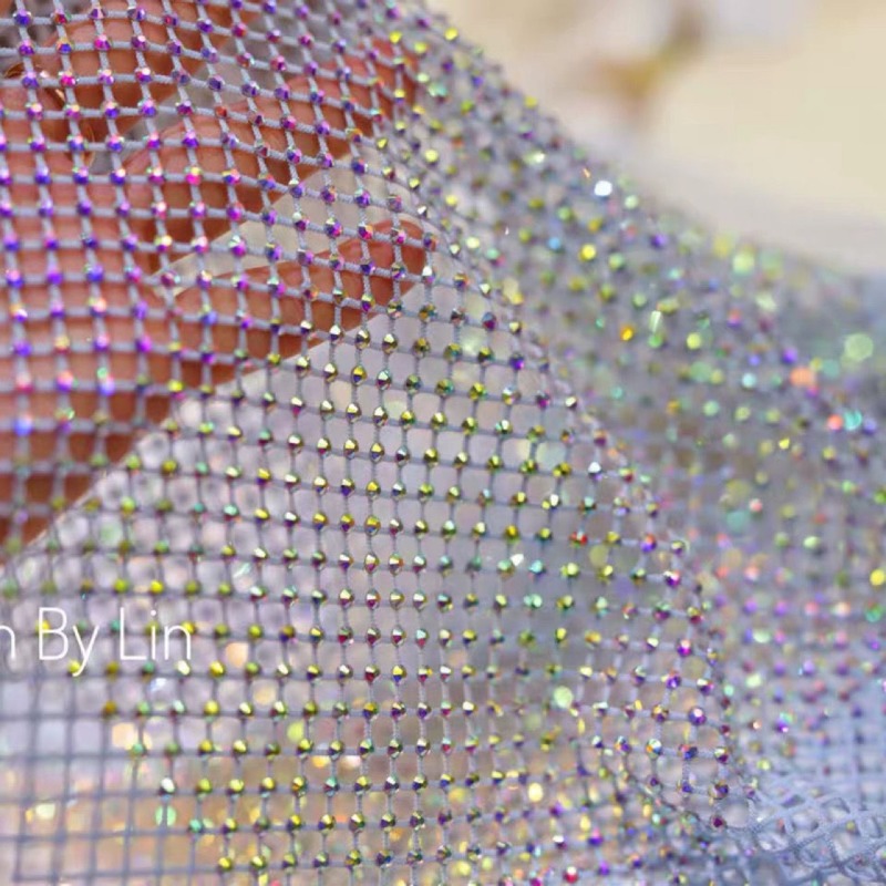 Mistlace Stretch Rhinestone Fi - Crystal Mesh Fabric review and price