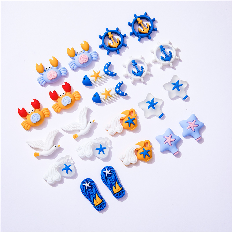 10pcs Marine Beach Style Crab  - Christmas Craft Embellishment review and price