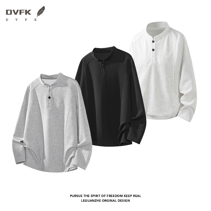 Men Raglan Sleeve Henley Long  - Embellish Knit review and price