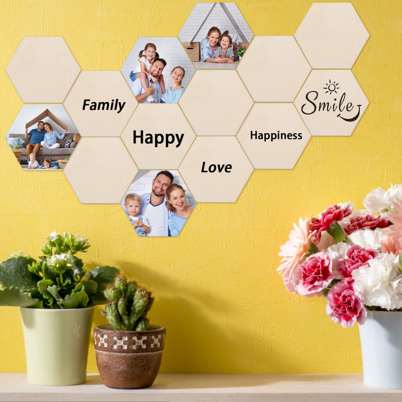 5cm Wooden Hexagon Blank Slice - Christmas Craft Embellishment review and price
