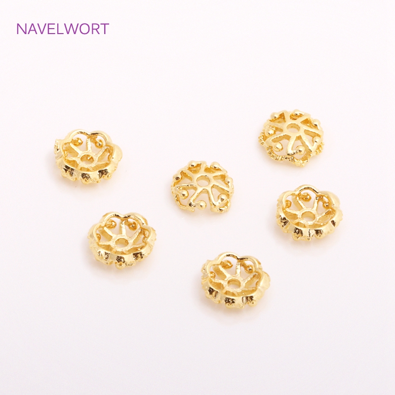 7mm 14K Gold Plated Brass Bead - Embellishment Crafts review and price