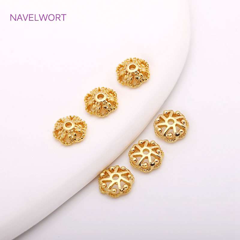 7mm 14K Gold Plated Brass Bead - Embellishment Crafts review and price