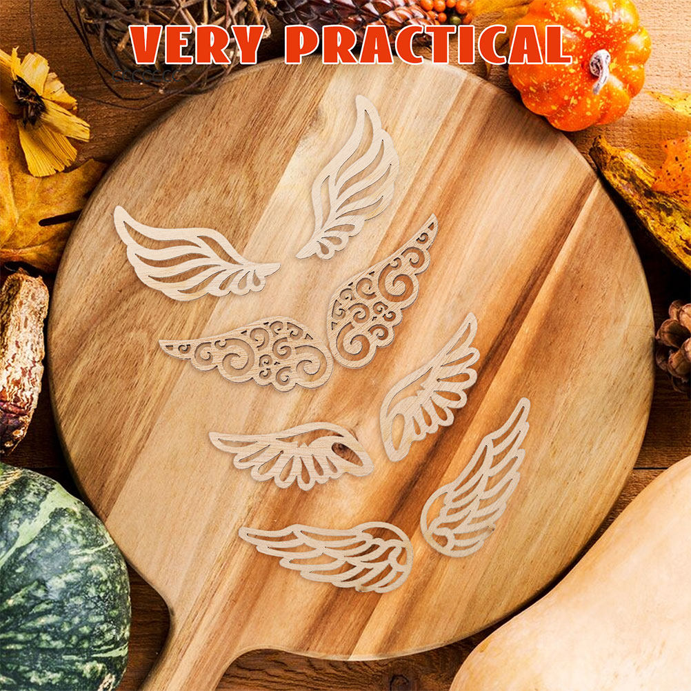 80Pcs Wooden Angel Wings Embel - Christmas Craft Embellishment review and price