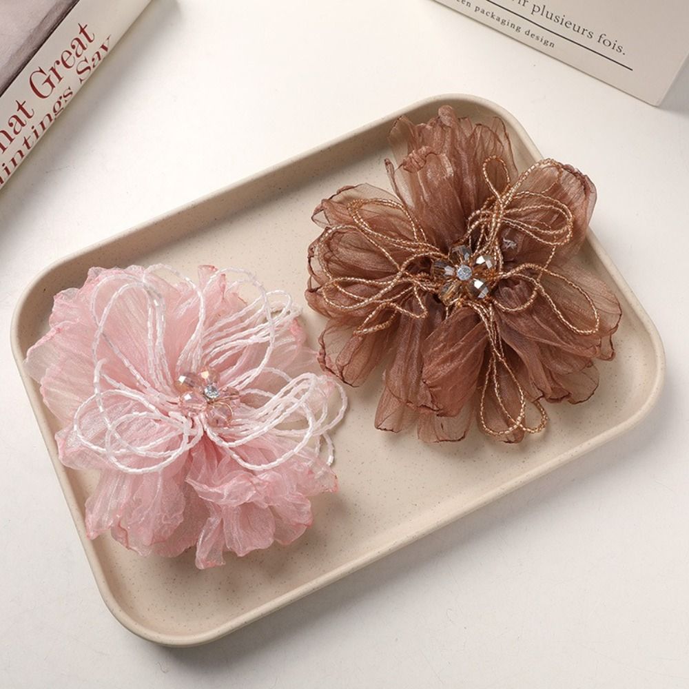 Organza Fabric Flower Patch Be - Crystal Mesh Fabric review and price