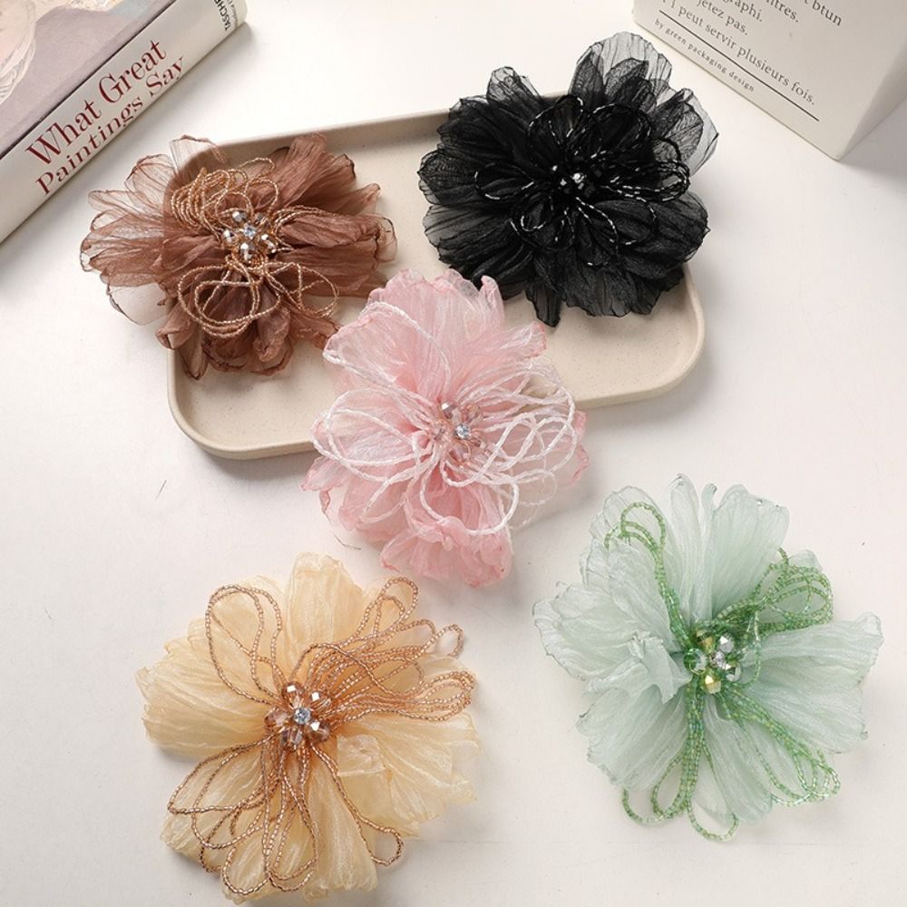 Organza Fabric Flower Patch Be - Crystal Mesh Fabric review and price