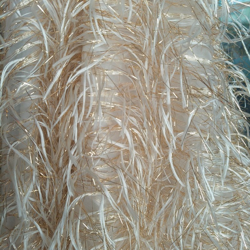 140Cm wide Gold Regular Fringe - Crystal Mesh Fabric review and price