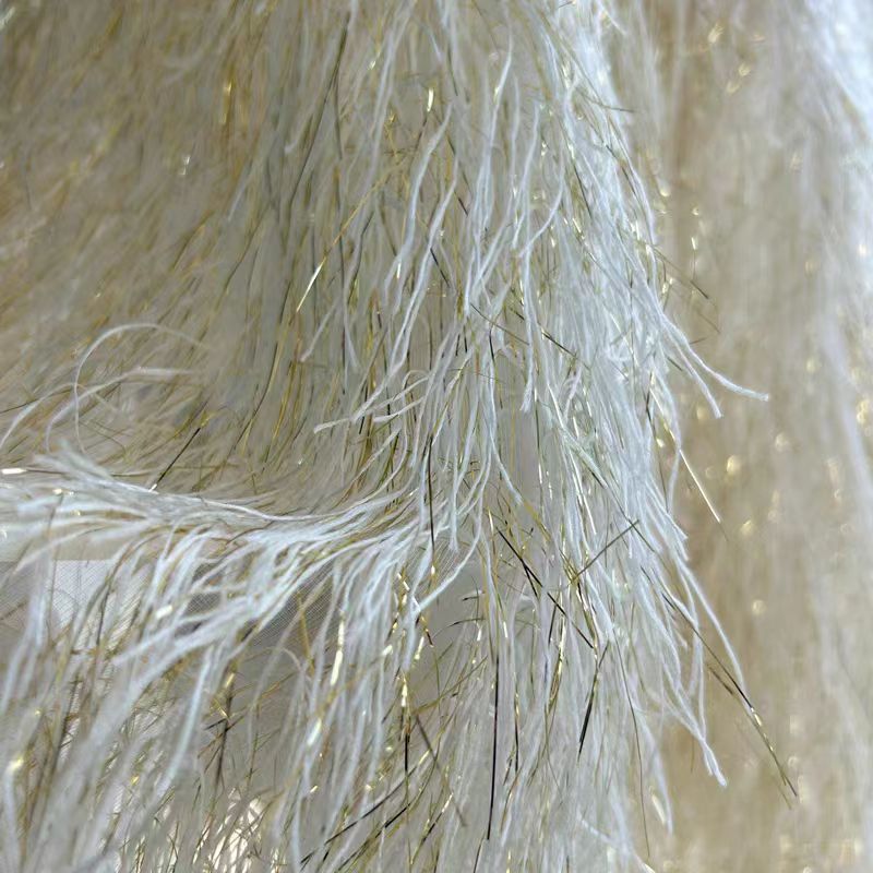 140Cm wide Gold Regular Fringe - Crystal Mesh Fabric review and price